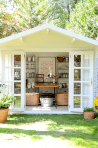 create new spaces at home - Beautiful She Shed