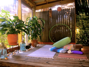 create new spaces at home - Multi-use yoga/meditation spot