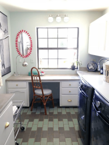 create new spaces at home - Workspace in the laundry room