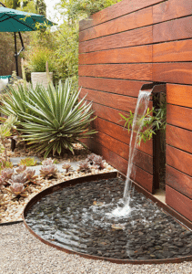 zen outdoor water feature