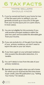 Tax facts home sellers should know
