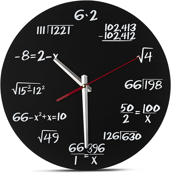 Math wall clock
