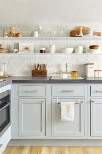 Pale Pistachio Kitchen Cabinets