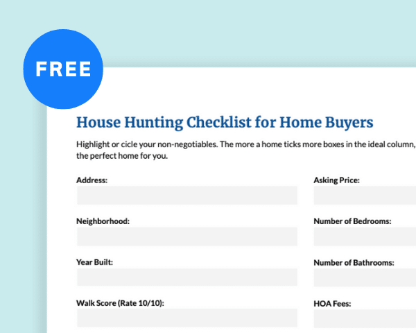 house hunting checklist