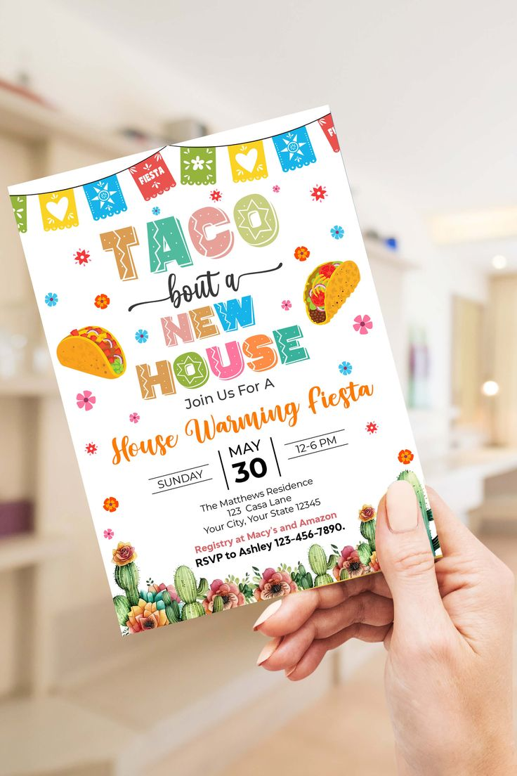 taco theme housewarming party