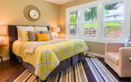 staged bedroom home for sale
