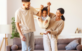 People of color family of 3