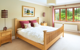 neat looking bedroom