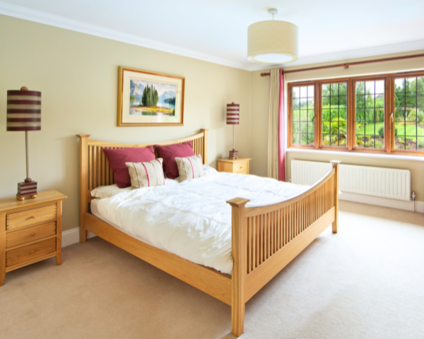 neat looking bedroom