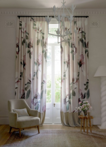 floral curtain