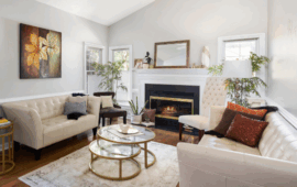 fully-furnished living room area