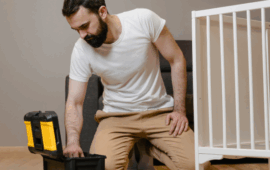 Man fixing things around the house
