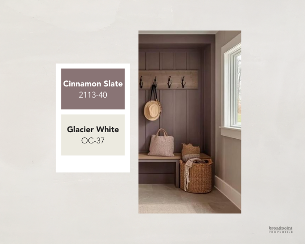 cinnamon slate+glacier white interior