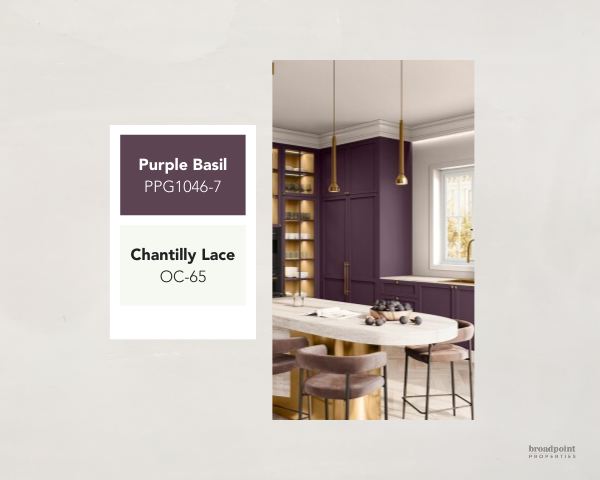 purple basil+chantilly lace interior