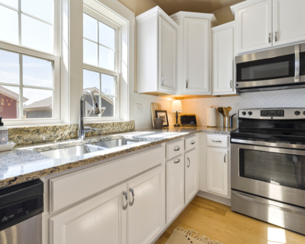 upgraded kitchen with new fixtures