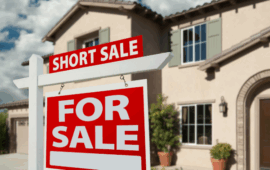 Home with a Short Sale For Sale Signage