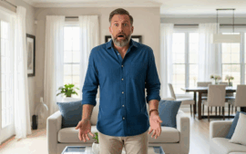 man home buyer looking shocked
