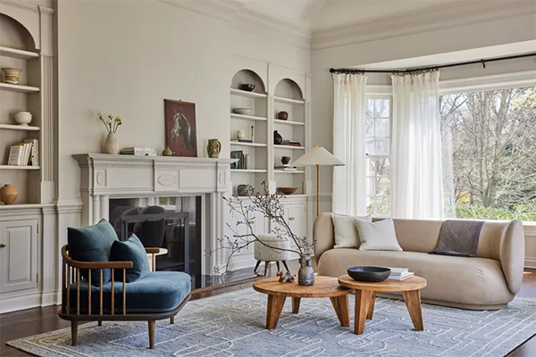 Transitional Style Living area