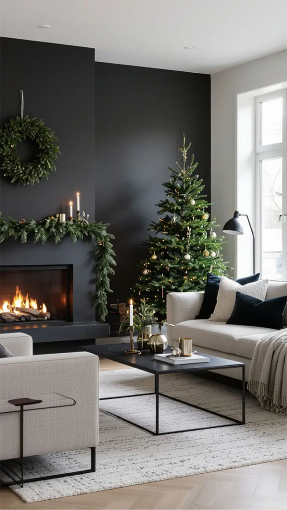Simple Cozy Christmas Interior
